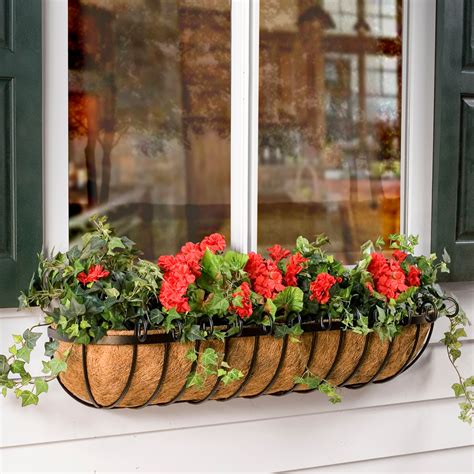 hay filler for steel window box planter|hayrack window box installation.